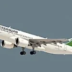 Azerbaijan Airlines passenger plane taking off before crash near Aktau